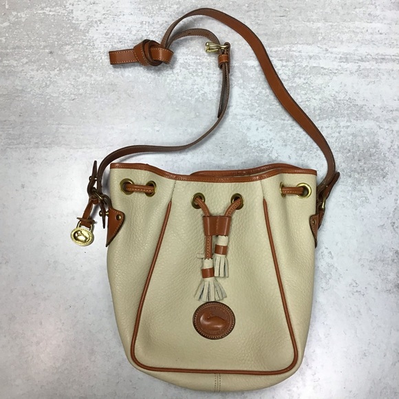 Dooney & Bourke Handbags - Dooney & Bourke All Weather Leather Drawstring Bag